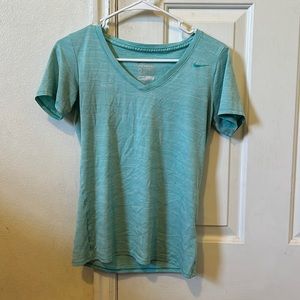 Aqua sporty shirt from Nike
